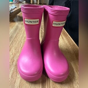 Hunter Fuchsia Waterproof Boots
